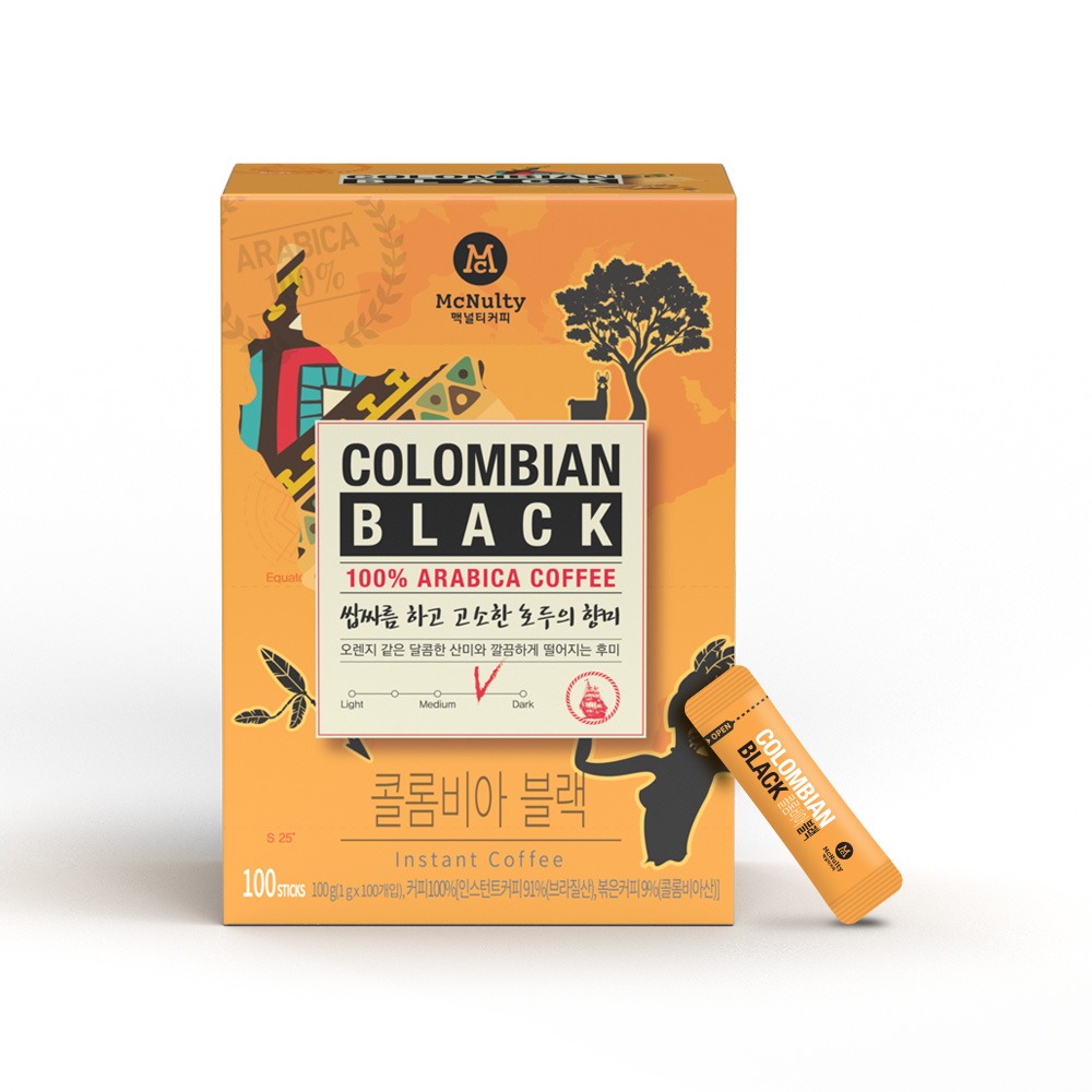(블랙) 콜롬비아 블랙 100개입